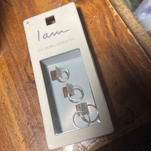 3 Pairs of 925 Sterling Silver Hoops by Ian